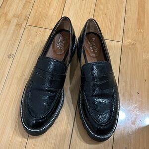 franco sarto patent loafers